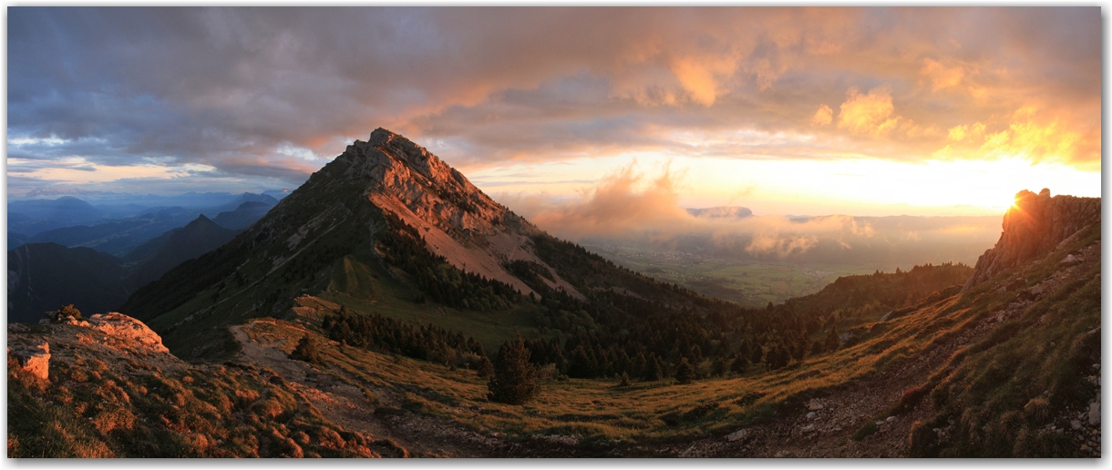 lumière inespérée au col de l'Arc