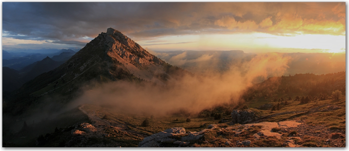 lumière inespérée au col de l'Arc